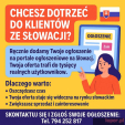 reklama na Słowacji - sprzedaż na Słowację