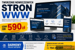 Tanie strony WWW od 590 PLN + projekt wstępny strony internetowej za darmo