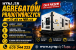 AGREGATY PRĄDOTWÓRCZE DO 700 kVA  - WYNAJEM - USŁUGI