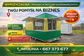 Wypożyczalnia - produkcja przyczep gastronomicznych